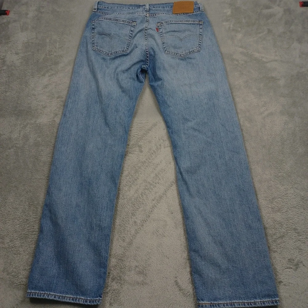 Levis 505 Jeans Mens 33x32 Blue Denim‎ Premium Pockets Cotton Casual